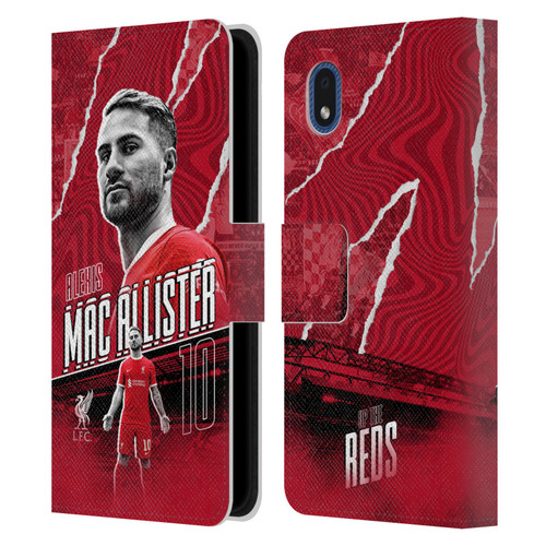 Liverpool Football Club 2023/24 First Team Alexis Mac Allister Leather Book Wallet Case Cover For Samsung Galaxy A01 Core (2020)