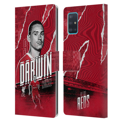 Liverpool Football Club 2023/24 First Team Darwin Núñez Leather Book Wallet Case Cover For Samsung Galaxy A51 (2019)