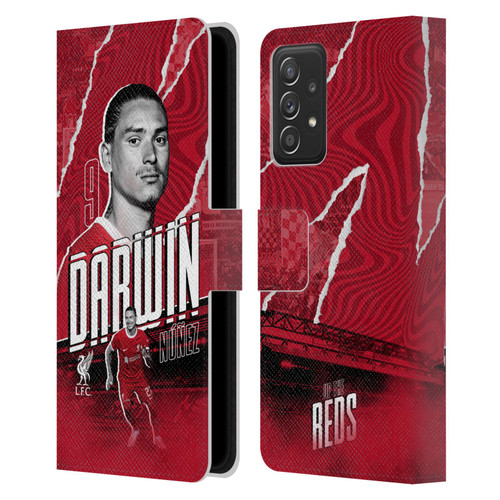 Liverpool Football Club 2023/24 First Team Darwin Núñez Leather Book Wallet Case Cover For Samsung Galaxy A53 5G (2022)