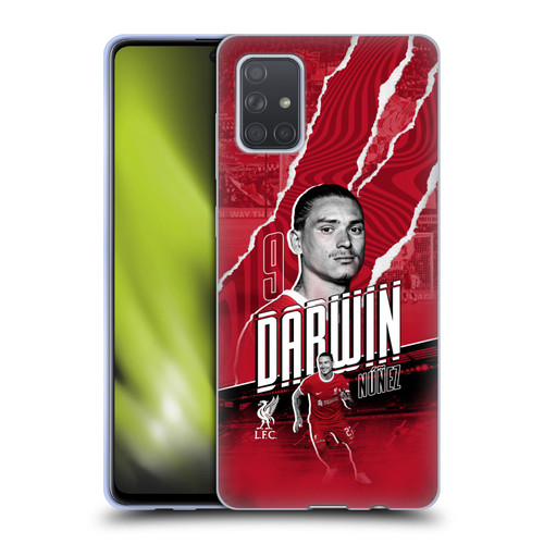 Liverpool Football Club 2023/24 First Team Darwin Núñez Soft Gel Case for Samsung Galaxy A71 (2019)