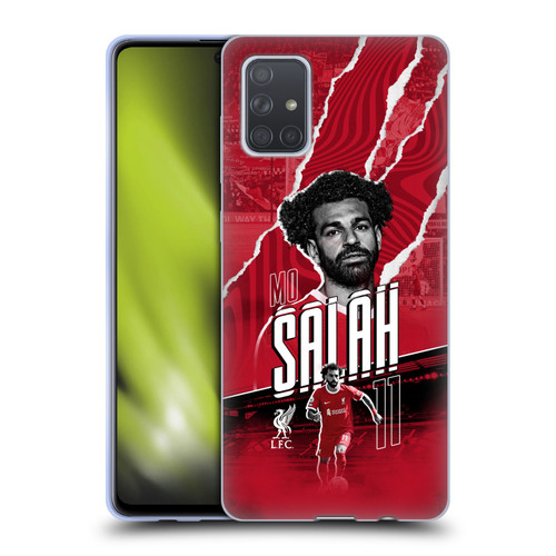 Liverpool Football Club 2023/24 First Team Mohamed Salah Soft Gel Case for Samsung Galaxy A71 (2019)