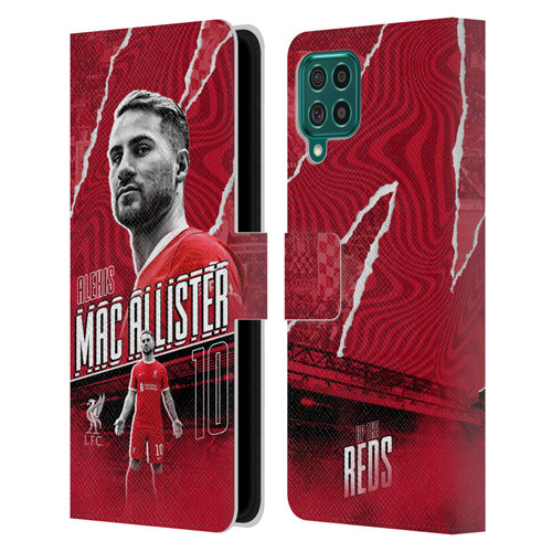 Liverpool Football Club 2023/24 First Team Alexis Mac Allister Leather Book Wallet Case Cover For Samsung Galaxy F62 (2021)