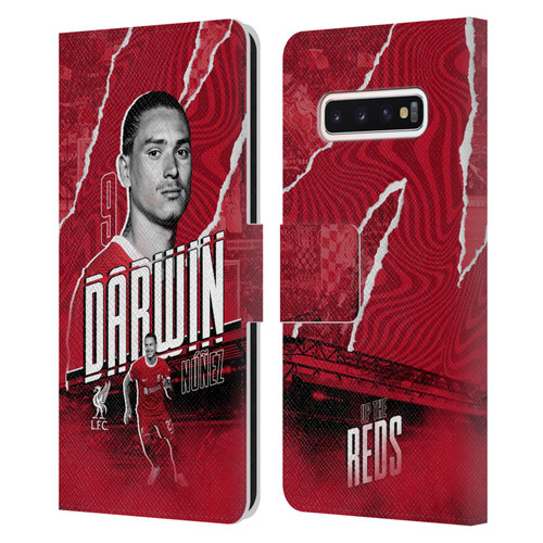 Liverpool Football Club 2023/24 First Team Darwin Núñez Leather Book Wallet Case Cover For Samsung Galaxy S10