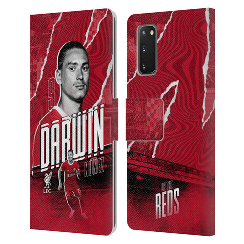 Liverpool Football Club 2023/24 First Team Darwin Núñez Leather Book Wallet Case Cover For Samsung Galaxy S20 / S20 5G
