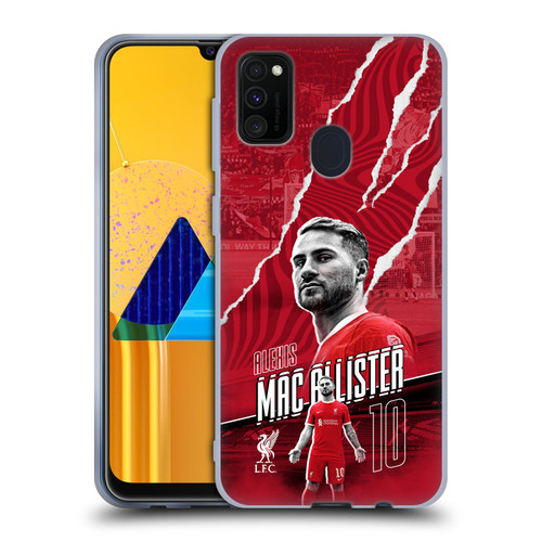 Liverpool Football Club 2023/24 First Team Alexis Mac Allister Soft Gel Case for Samsung Galaxy M30s (2019)/M21 (2020)