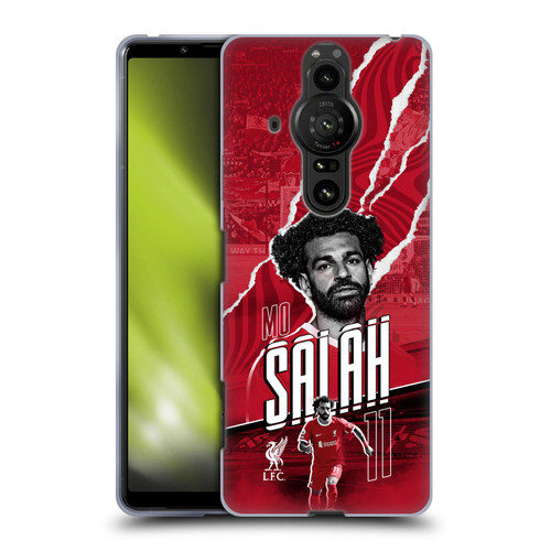 Liverpool Football Club 2023/24 First Team Mohamed Salah Soft Gel Case for Sony Xperia Pro-I