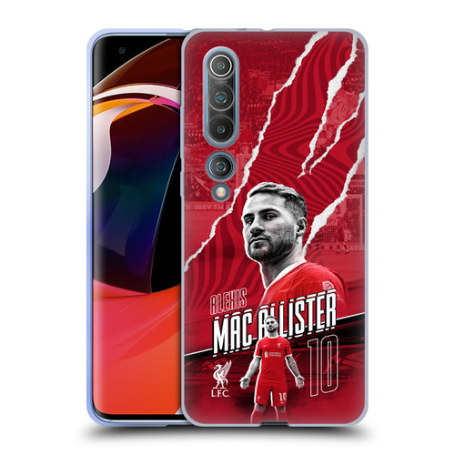 Liverpool Football Club 2023/24 First Team Alexis Mac Allister Soft Gel Case for Xiaomi Mi 10 5G / Mi 10 Pro 5G
