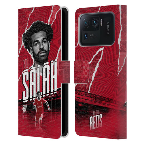 Liverpool Football Club 2023/24 First Team Mohamed Salah Leather Book Wallet Case Cover For Xiaomi Mi 11 Ultra