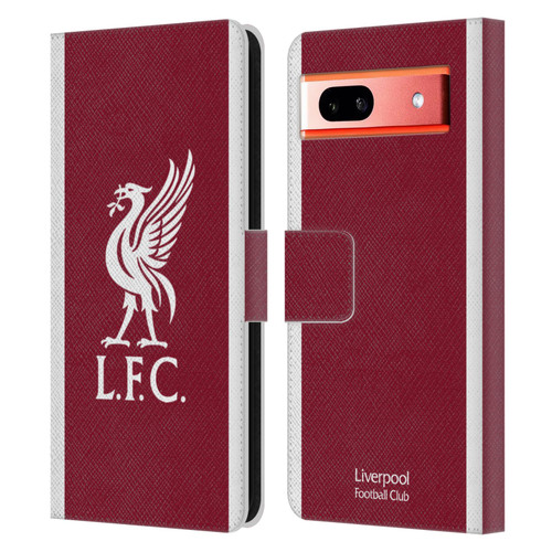 Liverpool Football Club 2023/24 Home Kit Leather Book Wallet Case Cover For Google Pixel 7a