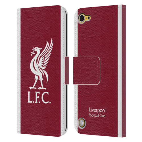 Liverpool Football Club 2023/24 Home Kit Leather Book Wallet Case Cover For Apple iPod Touch 5G 5th Gen