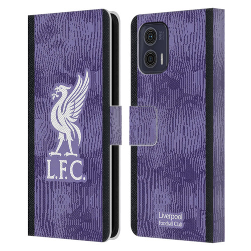 Liverpool Football Club 2023/24 Third Kit Leather Book Wallet Case Cover For Motorola Moto G73 5G