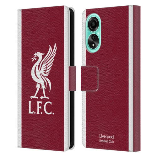 Liverpool Football Club 2023/24 Home Kit Leather Book Wallet Case Cover For OPPO A78 5G
