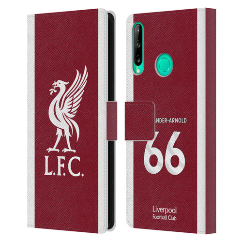 Liverpool Football Club 2023/24 Players Home Kit Trent Alexander-Arnold Leather Book Wallet Case Cover For Huawei P40 lite E