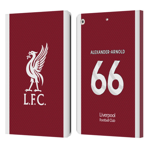 Liverpool Football Club 2023/24 Players Home Kit Trent Alexander-Arnold Leather Book Wallet Case Cover For Apple iPad 10.2 2019/2020/2021