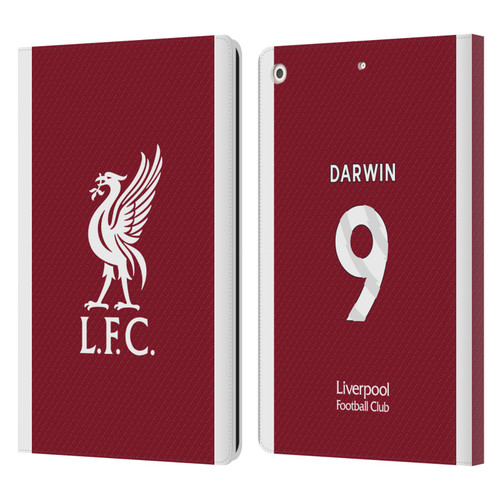 Liverpool Football Club 2023/24 Players Home Kit Darwin Núñez Leather Book Wallet Case Cover For Apple iPad 10.2 2019/2020/2021