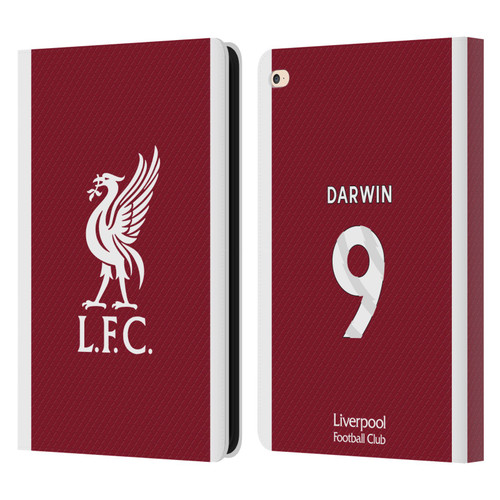 Liverpool Football Club 2023/24 Players Home Kit Darwin Núñez Leather Book Wallet Case Cover For Apple iPad Air 2 (2014)