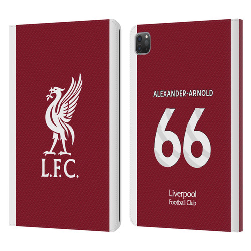 Liverpool Football Club 2023/24 Players Home Kit Trent Alexander-Arnold Leather Book Wallet Case Cover For Apple iPad Pro 11 2020 / 2021 / 2022