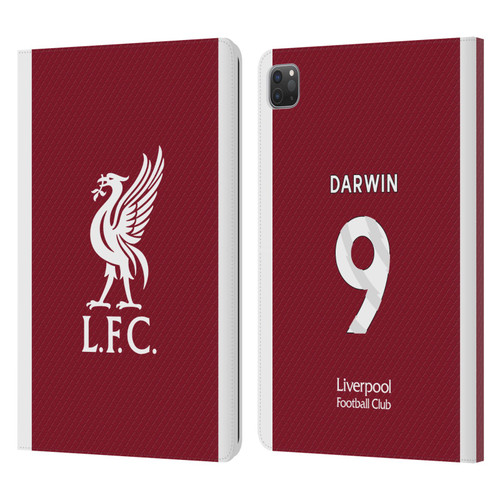 Liverpool Football Club 2023/24 Players Home Kit Darwin Núñez Leather Book Wallet Case Cover For Apple iPad Pro 11 2020 / 2021 / 2022