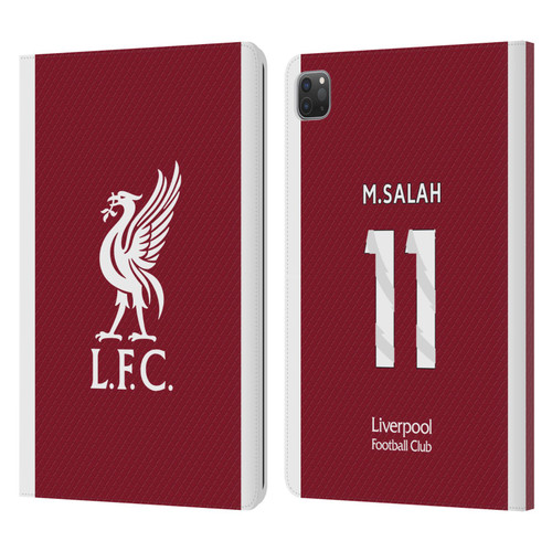 Liverpool Football Club 2023/24 Players Home Kit Mohamed Salah Leather Book Wallet Case Cover For Apple iPad Pro 11 2020 / 2021 / 2022