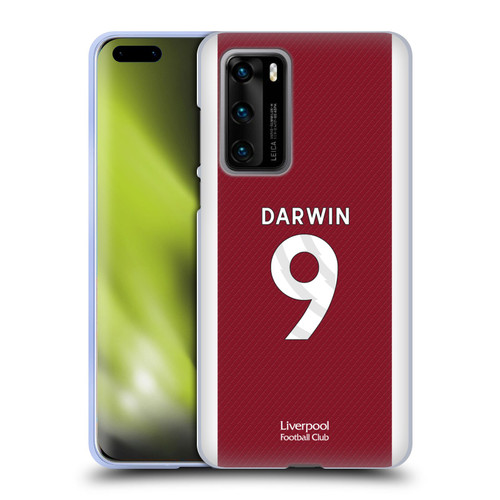 Liverpool Football Club 2023/24 Players Home Kit Darwin Núñez Soft Gel Case for Huawei P40 5G