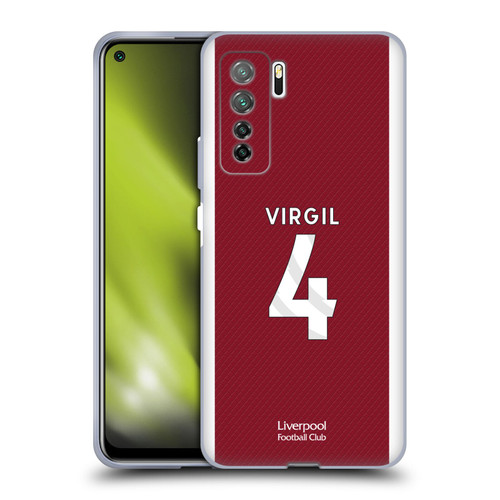 Liverpool Football Club 2023/24 Players Home Kit Virgil van Dijk Soft Gel Case for Huawei Nova 7 SE/P40 Lite 5G