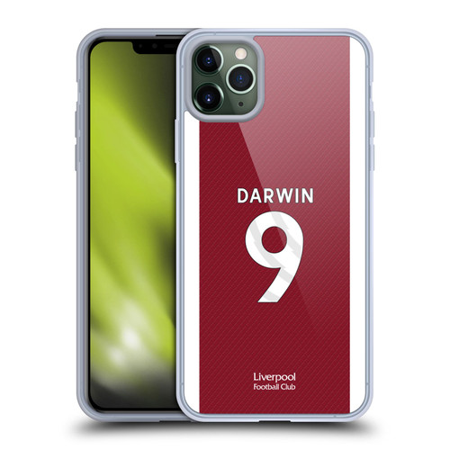 Liverpool Football Club 2023/24 Players Home Kit Darwin Núñez Soft Gel Case for Apple iPhone 11 Pro Max
