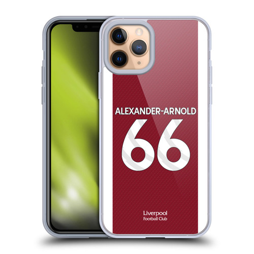 Liverpool Football Club 2023/24 Players Home Kit Trent Alexander-Arnold Soft Gel Case for Apple iPhone 11 Pro