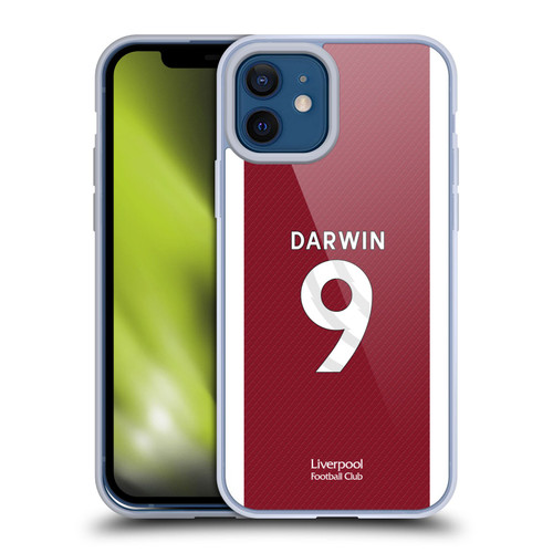 Liverpool Football Club 2023/24 Players Home Kit Darwin Núñez Soft Gel Case for Apple iPhone 12 / iPhone 12 Pro