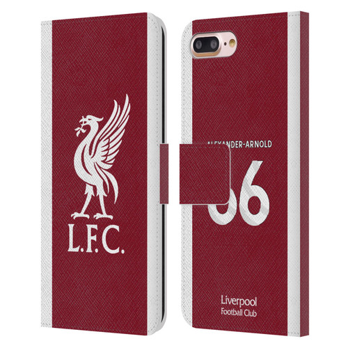 Liverpool Football Club 2023/24 Players Home Kit Trent Alexander-Arnold Leather Book Wallet Case Cover For Apple iPhone 7 Plus / iPhone 8 Plus