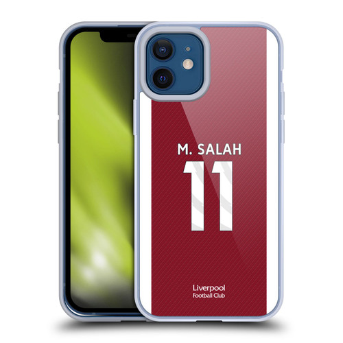 Liverpool Football Club 2023/24 Players Home Kit Mohamed Salah Soft Gel Case for Apple iPhone 12 / iPhone 12 Pro