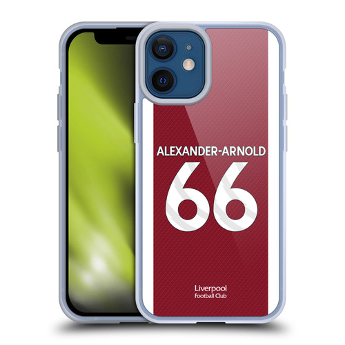 Liverpool Football Club 2023/24 Players Home Kit Trent Alexander-Arnold Soft Gel Case for Apple iPhone 12 Mini