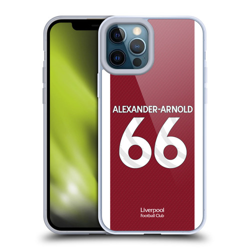 Liverpool Football Club 2023/24 Players Home Kit Trent Alexander-Arnold Soft Gel Case for Apple iPhone 12 Pro Max