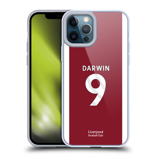 Liverpool Football Club 2023/24 Players Home Kit Darwin Núñez Soft Gel Case for Apple iPhone 12 Pro Max