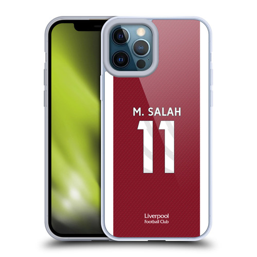 Liverpool Football Club 2023/24 Players Home Kit Mohamed Salah Soft Gel Case for Apple iPhone 12 Pro Max