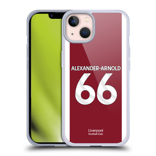 Liverpool Football Club 2023/24 Players Home Kit Trent Alexander-Arnold Soft Gel Case for Apple iPhone 13