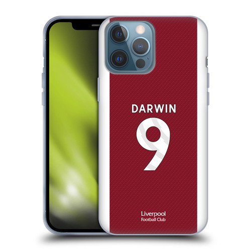 Liverpool Football Club 2023/24 Players Home Kit Darwin Núñez Soft Gel Case for Apple iPhone 13 Pro Max