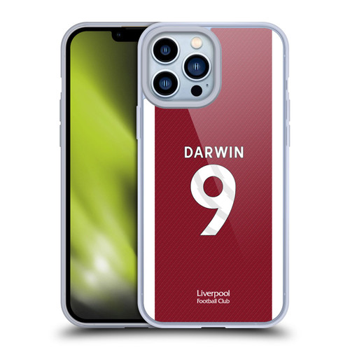 Liverpool Football Club 2023/24 Players Home Kit Darwin Núñez Soft Gel Case for Apple iPhone 13 Pro Max