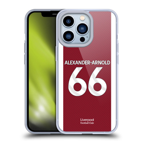Liverpool Football Club 2023/24 Players Home Kit Trent Alexander-Arnold Soft Gel Case for Apple iPhone 13 Pro