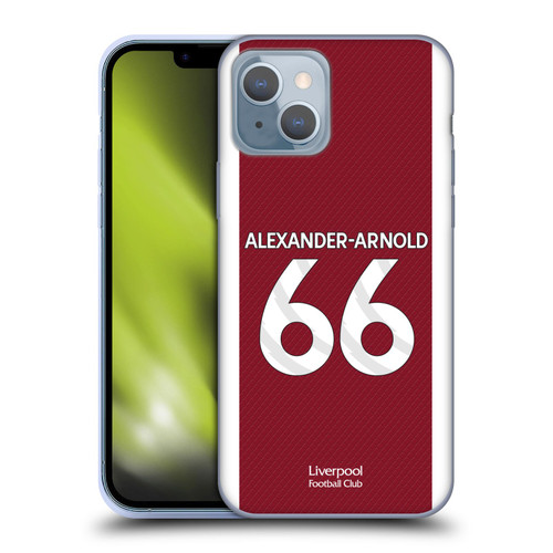 Liverpool Football Club 2023/24 Players Home Kit Trent Alexander-Arnold Soft Gel Case for Apple iPhone 14