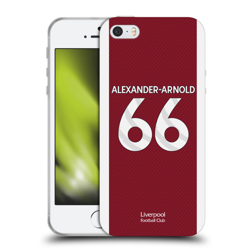 Liverpool Football Club 2023/24 Players Home Kit Trent Alexander-Arnold Soft Gel Case for Apple iPhone 5 / 5s / iPhone SE 2016