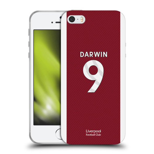 Liverpool Football Club 2023/24 Players Home Kit Darwin Núñez Soft Gel Case for Apple iPhone 5 / 5s / iPhone SE 2016