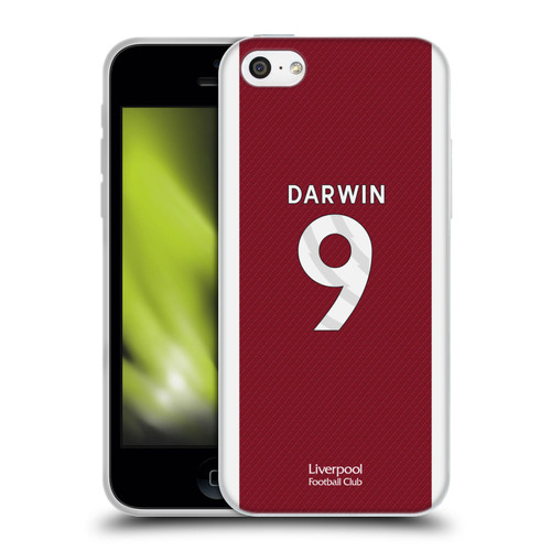 Liverpool Football Club 2023/24 Players Home Kit Darwin Núñez Soft Gel Case for Apple iPhone 5c
