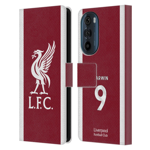 Liverpool Football Club 2023/24 Players Home Kit Darwin Núñez Leather Book Wallet Case Cover For Motorola Edge 30