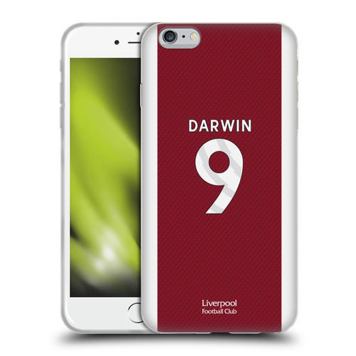 Liverpool Football Club 2023/24 Players Home Kit Darwin Núñez Soft Gel Case for Apple iPhone 6 Plus / iPhone 6s Plus