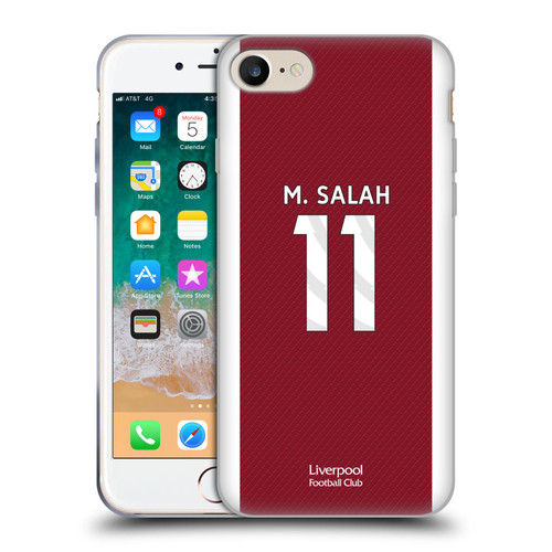 Liverpool Football Club 2023/24 Players Home Kit Mohamed Salah Soft Gel Case for Apple iPhone 7 / 8 / SE 2020 & 2022