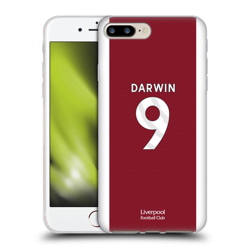 Liverpool Football Club 2023/24 Players Home Kit Darwin Núñez Soft Gel Case for Apple iPhone 7 Plus / iPhone 8 Plus