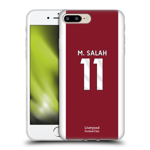 Liverpool Football Club 2023/24 Players Home Kit Mohamed Salah Soft Gel Case for Apple iPhone 7 Plus / iPhone 8 Plus
