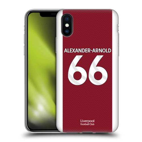 Liverpool Football Club 2023/24 Players Home Kit Trent Alexander-Arnold Soft Gel Case for Apple iPhone X / iPhone XS