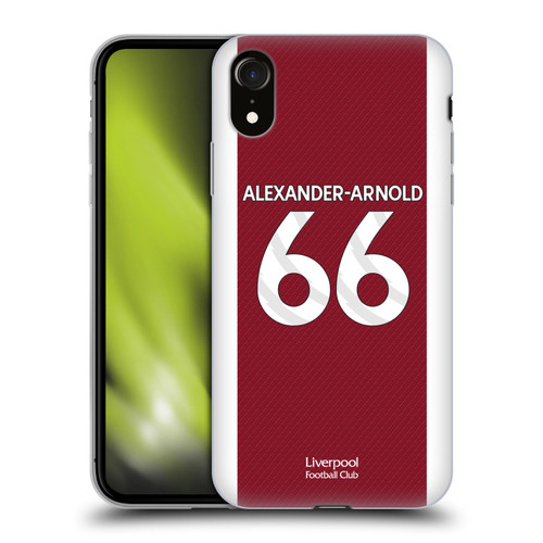 Liverpool Football Club 2023/24 Players Home Kit Trent Alexander-Arnold Soft Gel Case for Apple iPhone XR