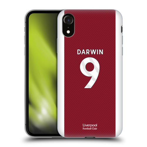 Liverpool Football Club 2023/24 Players Home Kit Darwin Núñez Soft Gel Case for Apple iPhone XR